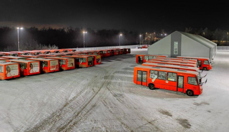 Место, где "ночуют" автобусы