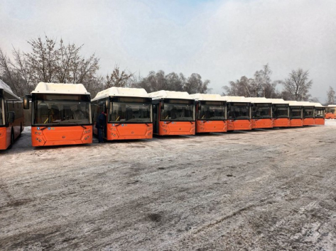 Государственная транспортная лизинговая компания поставила 32 современных больших ЛиАЗа в ГП «Нижегородпассажиравтотрансу»