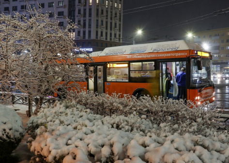 Работа общественного транспорта Нижнего Новгорода в новогоднюю ночь