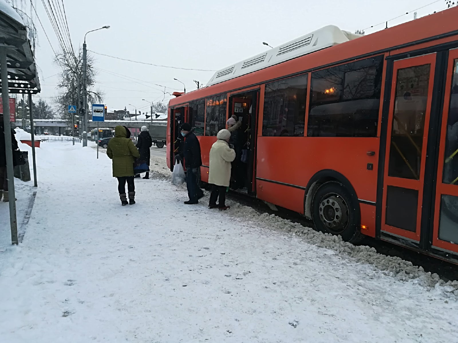 Температура в автобусах зимой
