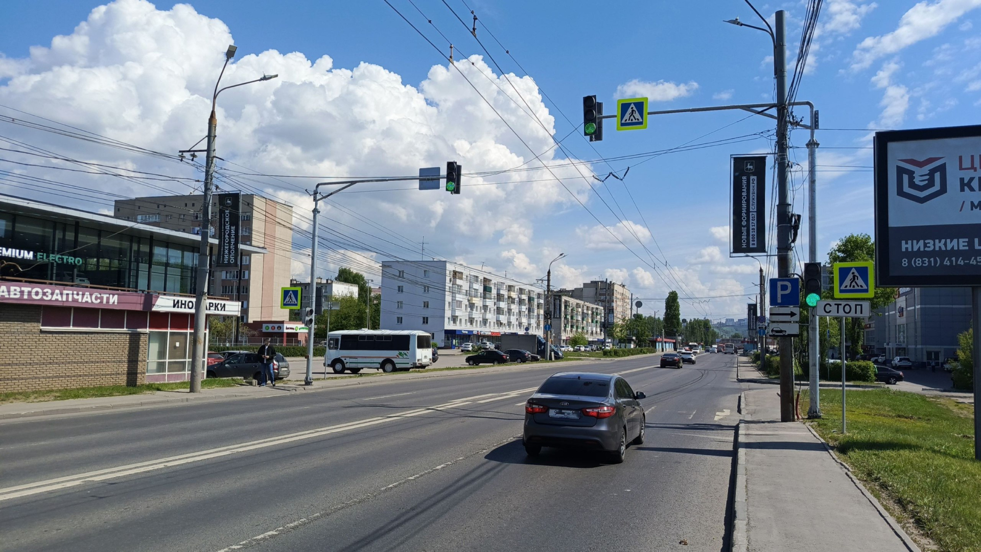 В Нижнем Новгороде на двух крупных магистралях обустроены два светофорных объекта